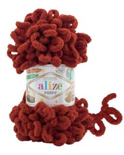 Alize Puffy 641 - tégla (kézen kötés)