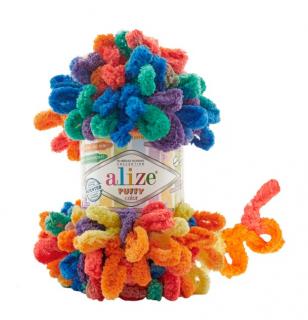 Alize Puffy Color 6511 (kötés kézzel, tű nélkül)