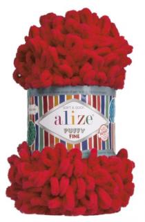 Alize Puffy Fine 56 - piros (már 937 Ft-tól a hűségeseknek)