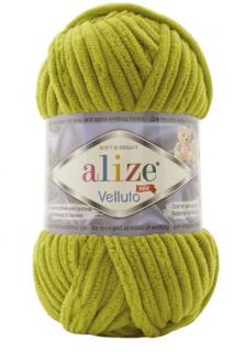 Alize Velluto 11 - pisztáció (zsenília fonal, 100g, 68m)