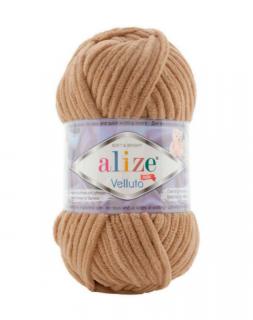 Alize Velluto 199 - halványbarna (zsenília fonal, 100g, 68m)