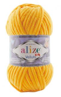 Alize Velluto 216 - sárga (már 965 Ft-tól a hűségeseknek,)