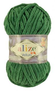 Alize Velluto 532 - fenyöfa zöld (zsenília fonal, 100g, 68m)