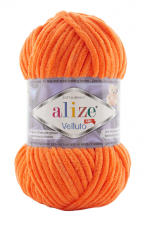 Alize Velluto 550 - mandarin (zsenília fonal, 100g, 68m)