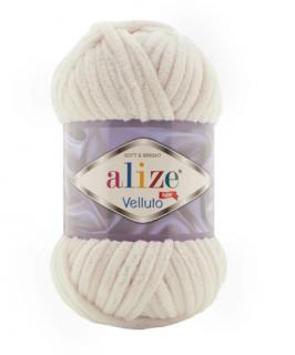 Alize Velluto 599 - csont (zsenília fonal, 100g, 68m)