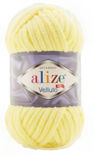Alize Velluto 979 - sárga (zsenília fonal, 100g, 68m)