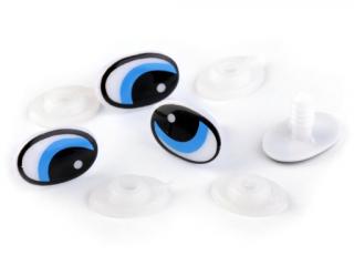 Biztonsági szem -kék 14x22mm ( ÁR = 1 szem és 1 biztosíték)