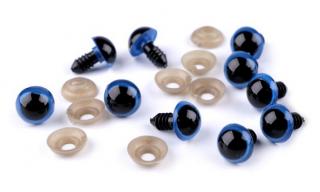 Biztonsági szem Ø10 mm - kék ( ÁR = 1 szem és 1 biztosíték)