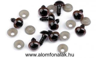 Biztonsági szem Ø12 mm - sötétbarna ( ÁR = 1 szem és 1)