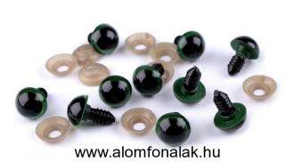 Biztonsági szem Ø12 mm - zöld ( ÁR = 1 szem és 1 biztosíték)