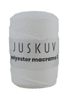 Polyester macrame Juskuv 02 - fehér (145 m / 2 mm)