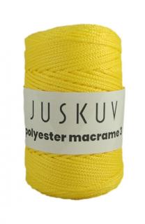 Polyester macrame Juskuv 06 - sárga (145 m / 2 mm)