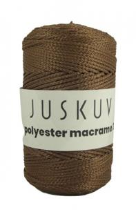 Polyester macrame Juskuv 12 - csokoládé (145 m / 2 mm)
