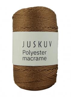 Polyester macrame Juskuv 44 - konyak barna (145 m / 2 mm)