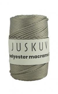 Polyester macrame Juskuv 63 - közép szürke (145 m / 2 mm)