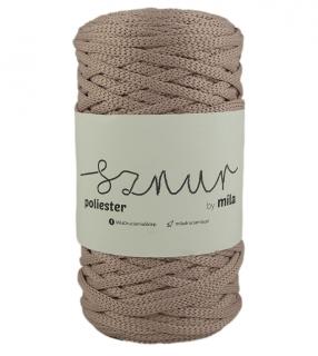 Polyester Sznur 5 mm lapos - 135 púder rozsaszín