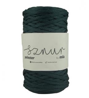 Polyester Sznur 5 mm lapos - 152 sötétzöld