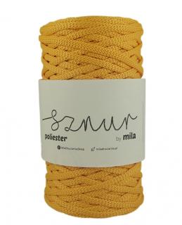 Polyester Sznur 5 mm lapos - 16 sárga