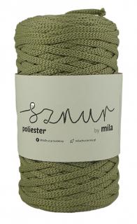 Polyester Sznur 5 mm lapos - 208 világos oliva