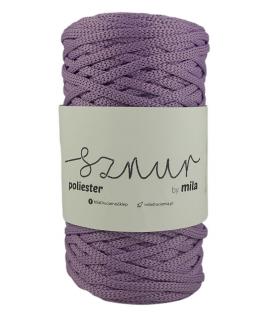 Polyester Sznur 5 mm lapos - 92 lila