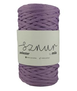 Polyester Sznur 5 mm lapos - 92 orchidea