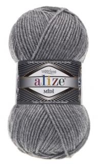 Superlana Midi 21 - szürke (25% gyapjú, 75% akril, 170m, 100g)