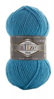 Superlana Midi 484 - türkiz (25% gyapjú, 75% akril, 170m, 100g)