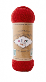 Superwash Artisan 56 - piros (Gépben mosható, poliamid)