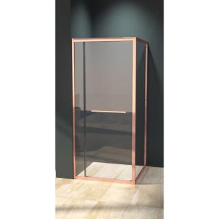 Firenze zuhanykabin Rose Gold 6mm 80 cm