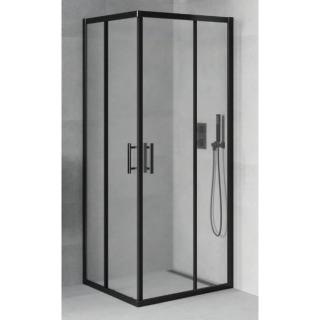 MOTRIL Black zuhanykabin 80x80 190cm, 6mm NANO