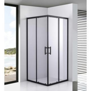 Toulon 6mm Black zuhanykabin 100*100 190cm