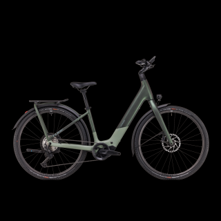 CUBE KATHMANDU HYBRID C:62 SLT 400X Stellar'n'Origanogreen 2025 Trekking eBike kerékpár S