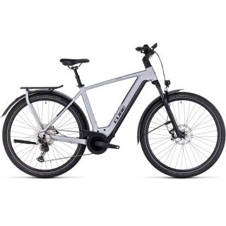 CUBE KATHMANDU HYBRID SLX 750 Polarsilver'n'Black 2024 Trekking eBike L