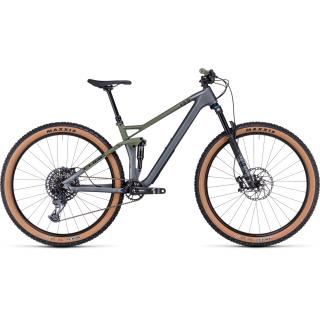 CUBE STEREO ONE22 HPC TM Flashgrey'n'Olive 29" 2023 MTB kerékpár L