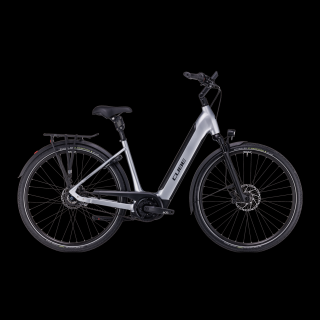 CUBE Supreme RT Hybrid SLX 625 Polarsilver'n'Black 2024 Trekking eBike S