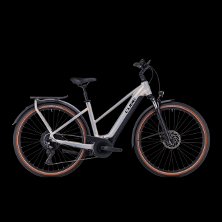 CUBE TOURING HYBRID PRO 625 Pearlysilver'n'Black 28" 2024 Trekking eBike M