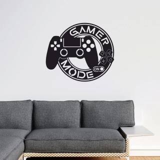 Gamer fali dekoráció fából