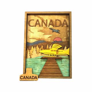 Kanada festett fa dekoráció több rétegből