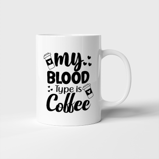 My blood type is coffee bögre