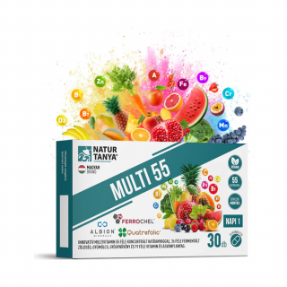 Natur Tanya MULTI 55 Fermentált multivitamin 55 féle koncentrált hatóanyag 30 tabletta