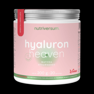 Nutriversum HYALURON HEAVEN matcha-eper 200 g