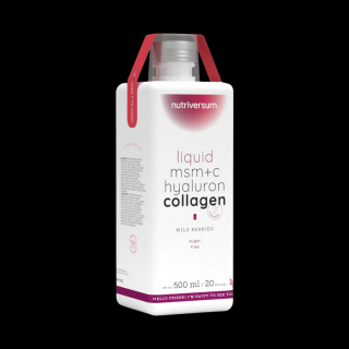 Nutriversum LIQUID MSM+C HYALURON COLLAGEN erdei gyümölcs 500 ml