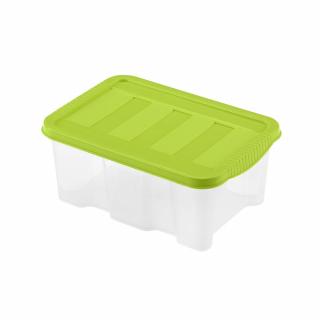 Heidrun Boxmania Átlátszó Tároló doboz  5,0L 30x19x13cm Mini tetővel