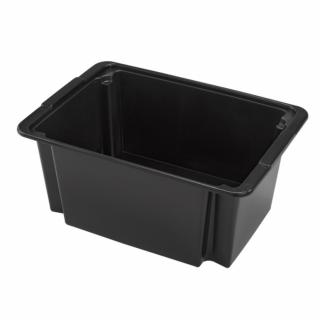 Heidrun Boxmania Tároló doboz 14L 38,5x28x16,5cm fekete