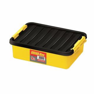 Heidrun Briko-Box Tároló doboz  9,0L 40x29x11cm Clippes tetővel Sárga