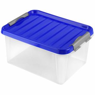 Heidrun Clipbox - Lite Átlátszó Tároló doboz 14L 39x28,5x18cm Clippes tetővel