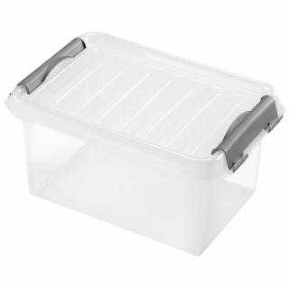 Heidrun Clipbox - Lite Átlátszó Tároló doboz 31L 48x35x25cm Clippes tetővel