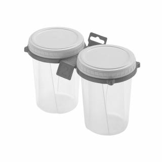 Heidrun Ételtároló  2 x 0,5L 9,5x12,5cm csavarós tetővel