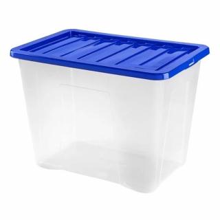 Heidrun Quasar Átlátszó Tároló doboz 110L 60x50x51cm tetővel Grand Chest