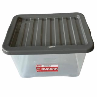 Heidrun Quasar Átlátszó Tároló doboz  28L 43x33x26cm tetővel